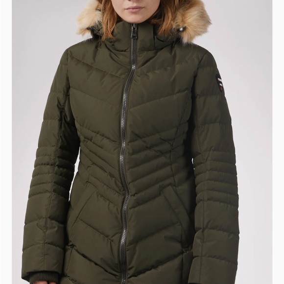 Pajar Women's Olive Down Puffer Coat - Picture 7 of 9
